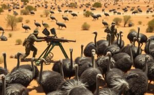 Kai Australijos kariuomenė kovėsi su paukščiais: didžiojo emu karo istorija