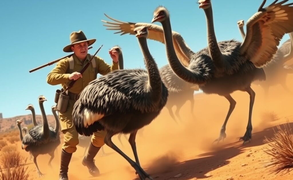Kai Australijos armija pralaimėjo kovą su paukščiais: emu karo istorija